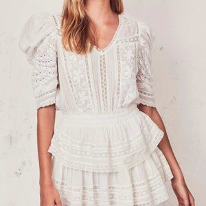 LoveShackFancy Marissa Dress - Black & White